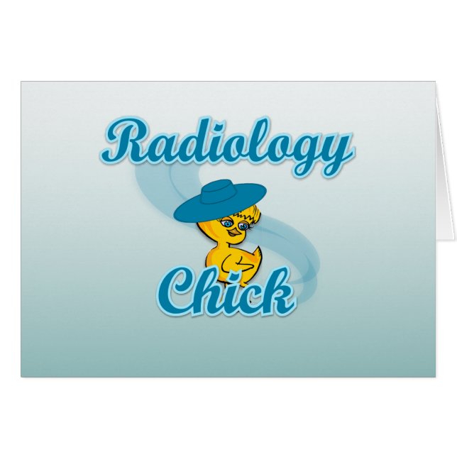 Radiologi Chick #3 Hälsningskort (Framsidan Horizontal)