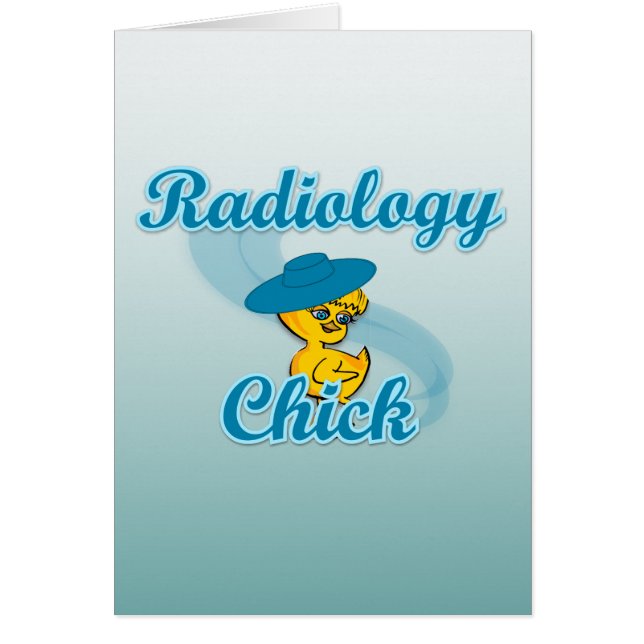 Radiologi Chick #3 Hälsningskort (Framsidan)