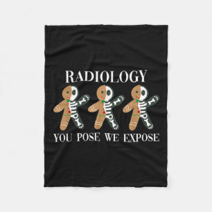 Radiologi du väljer att exponera Gingertea Skeleto Fleecefilt