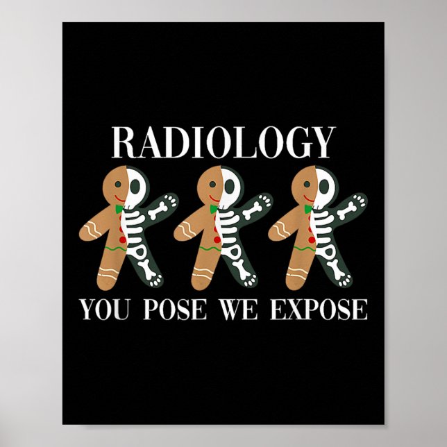 Radiologi du väljer att exponera Gingertea Skeleto Poster (Framsidan)