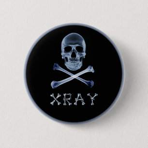 RADIOLOGI JOLLY ROGER för RÖNTGENSTRÅLEPIRATfla Knapp