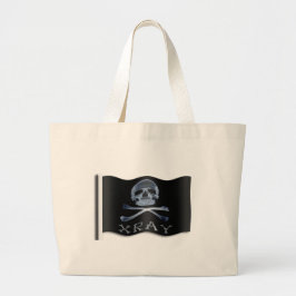RADIOLOGI JOLLY ROGER för RÖNTGENSTRÅLEPIRATflagga Jumbo Tygkasse