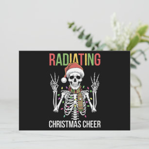 Radiologi jul Santa skelett röntgen tekniker Julkort