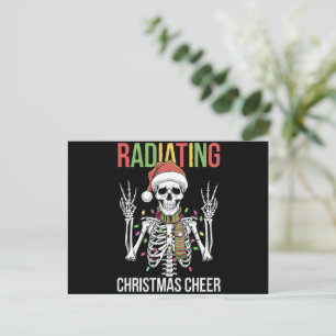 Radiologi jul tomte skelett röntgen tekniker helg vykort