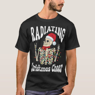 Radiologi Radilogy jul Cheer X-Ray Rad Tech T Shirt