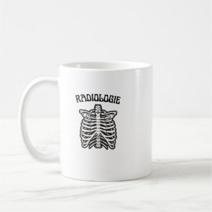 Radiologi Revbensbur Rib Cage Skelett Illustration Kaffemugg