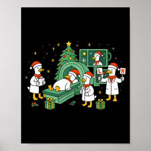 Radiologi Rolig Gås Ct Skanning Jul Röntgen Sjuksk Poster