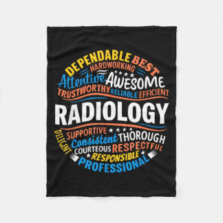 Radiologi Roligt Rad Tech-vecka Tacksamhet Radiolo Fleecefilt