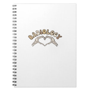 Radiologi Skeleton Heart Händer Classic Anteckningsbok