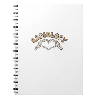 Radiologi Skeleton Heart Händer Classic Anteckningsbok