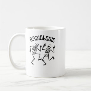Radiologi Skelett Dans Vintage Humor Kaffemugg