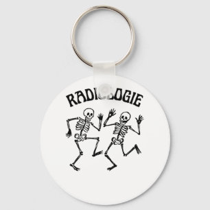Radiologi Skelett Dans Vintage Humor Nyckelring