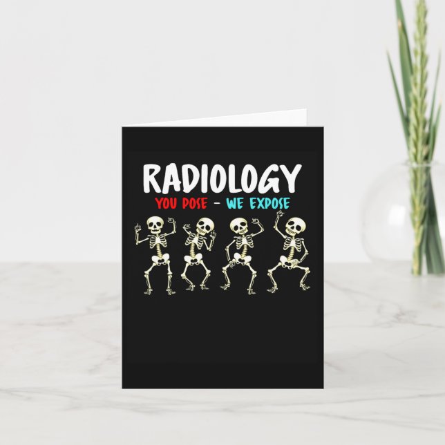 Radiologi som du tror att vi exponerar för danseri kort (Framsida)