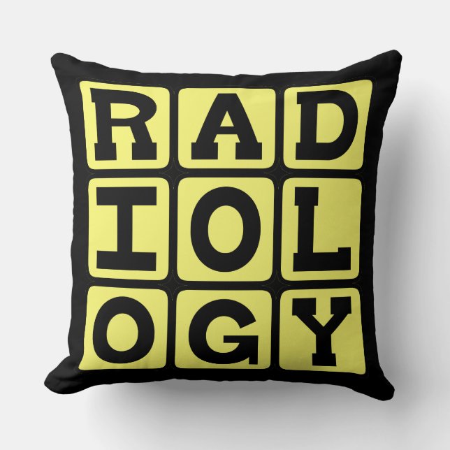 Radiologi, studiet av medicinsk bildtagning kudde (Framsida)