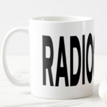 RADIOLOGI Svart Typography Mugg