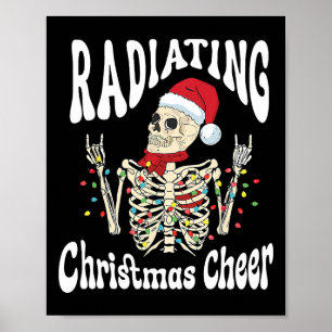 Radiologi utstrålar julglädje Röntgen Röntgensjuks Poster