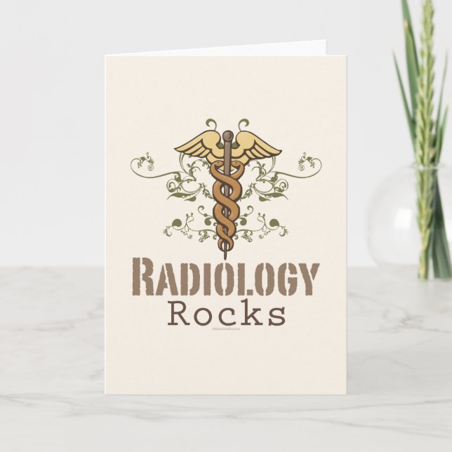 Radiologi vaggar radiologihälsningkortet kort (Framsida)