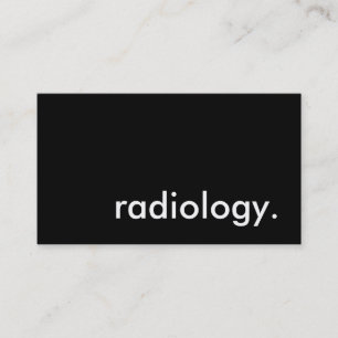 radiologi. visitkort