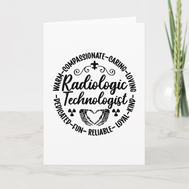 Radiologic Technolog Nurse Xray Radiology Tech Kort (Framsida)