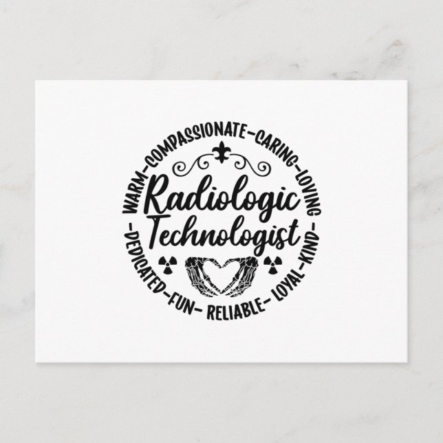 Radiologic Technolog Nurse Xray Radiology Tech Vykort (Framsida)