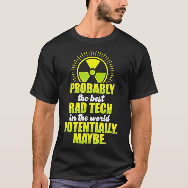 Radiologic Technolog Rad Tech Roligt Disease Radio T Shirt (Framsida)