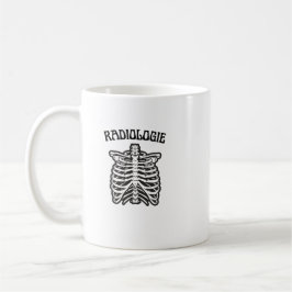 Radiologie Rib Cage Skeleton Illustration Kaffemugg