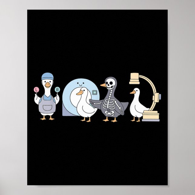 Radiologisk teknolog, Rad Tech, är minimalistisk Poster (Framsidan)
