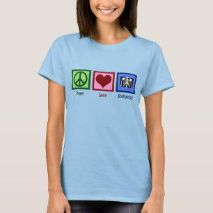 Radiologist Peace Kärlek Radiology Women's T Shirt