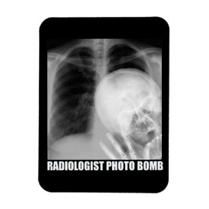 RADIOLOGIST PHOTO BOMB MAGNET