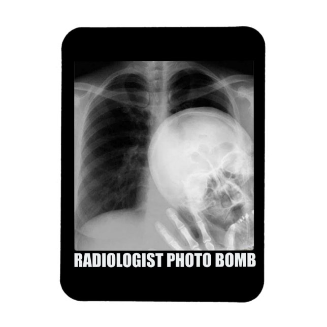 RADIOLOGIST PHOTO BOMB MAGNET (Vertikal)