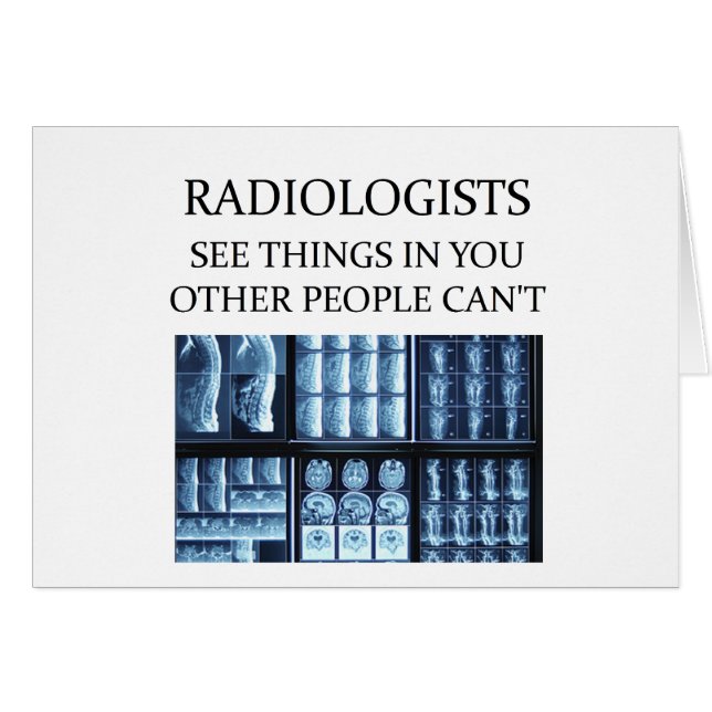 RADIOLOGisT radiologi Hälsningskort (Framsidan Horizontal)