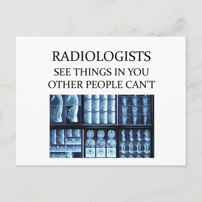 RADIOLOGisT radiologi Vykort (Framsida)