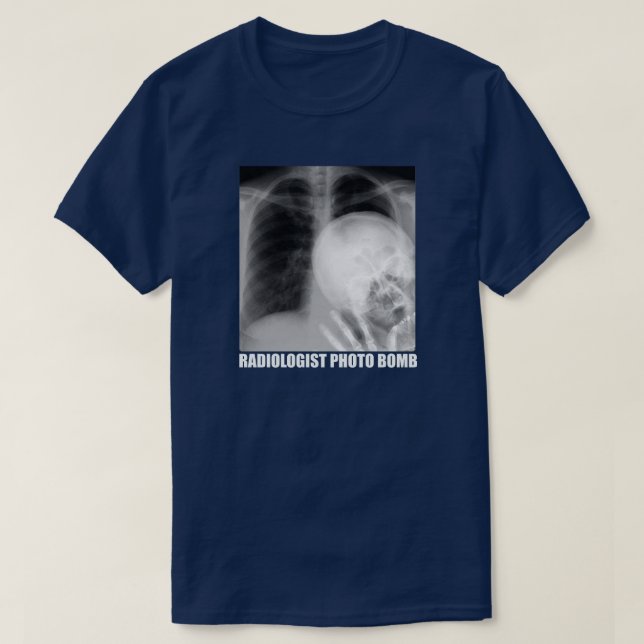 RADIOLOGISTFOTOET BOMBARDERAR TRÖJA (Design framsida)