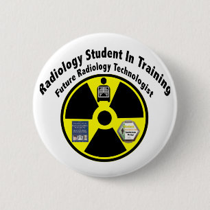 Radiologistudent i utbildning knapp