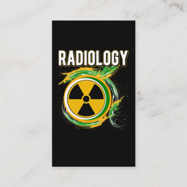 Radiologisymbolen Xray Radiolog Visitkort (Framsida)