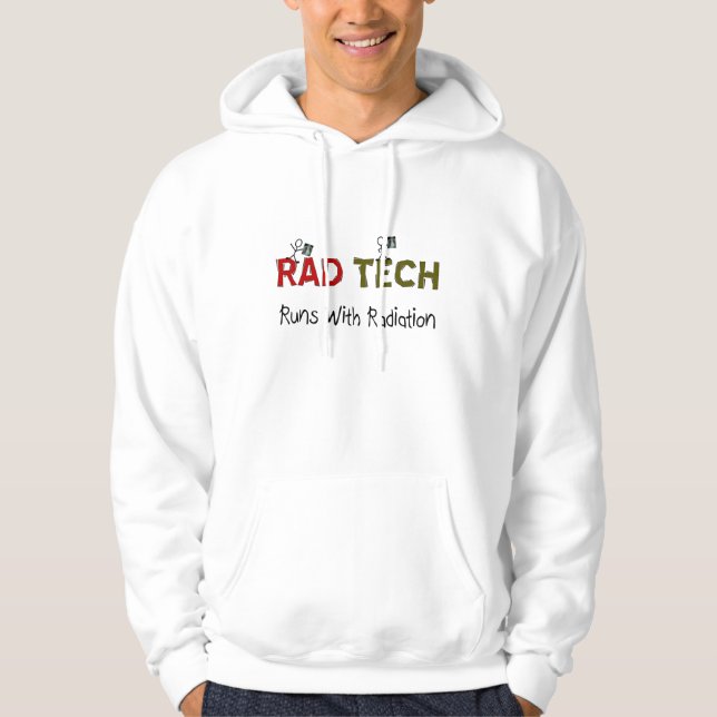 RadiologiTechHoodie "springor med utstrålning ", Sweatshirt Med Luva (Framsida)