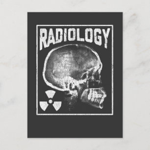 Radiologitekniker Skull Xray-teknolog Vykort