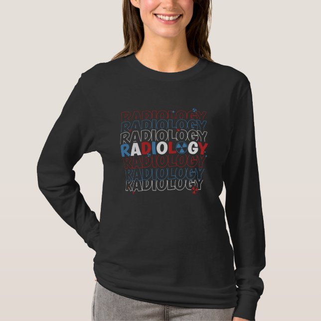 Radiology 4:e juli RAD Tech X-ray Patriotic Ame T Shirt (Framsida)