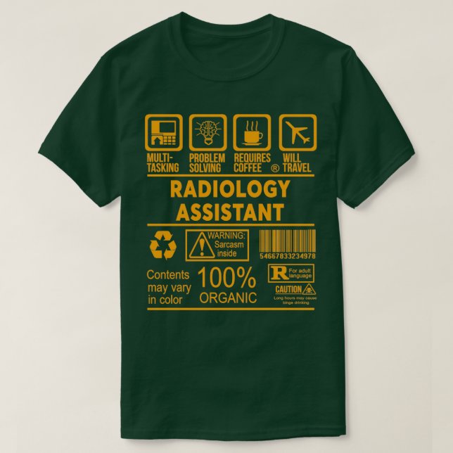 RADIOLOGY ASSISTANT NICE DESIGN 2017 Classic TShir T Shirt (Design framsida)