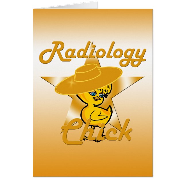 Radiology Chick #10 Hälsningskort (Framsidan)