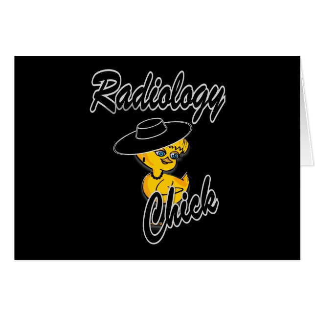 Radiology Chick #4 Hälsningskort (Framsidan Horizontal)