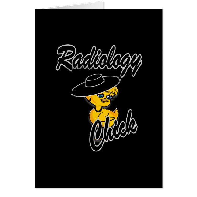 Radiology Chick #4 Hälsningskort (Framsidan)