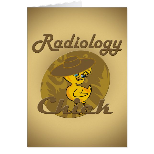 Radiology Chick #6 Hälsningskort (Framsidan)