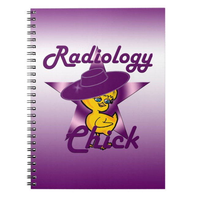 Radiology Chick #9 Anteckningsbok Med Spiral (Framsidan)