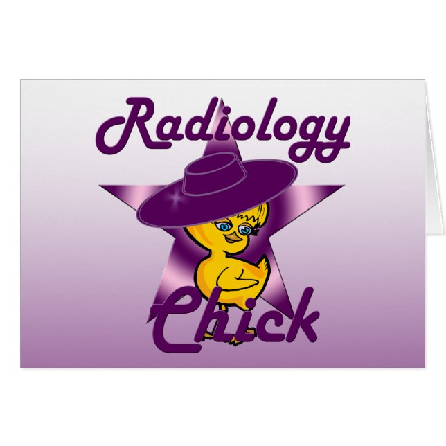 Radiology Chick #9 Hälsningskort (Framsidan Horizontal)