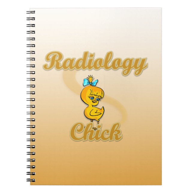 Radiology Chick Anteckningsbok Med Spiral (Framsidan)