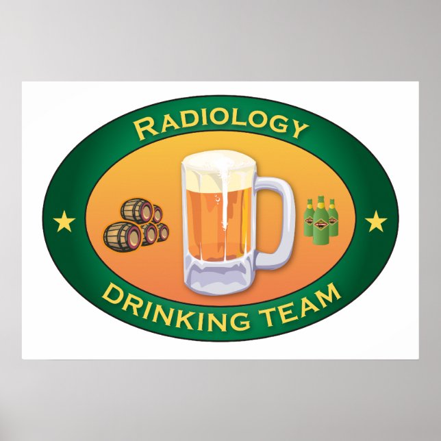 Radiology Drinking Team Poster (Framsidan)