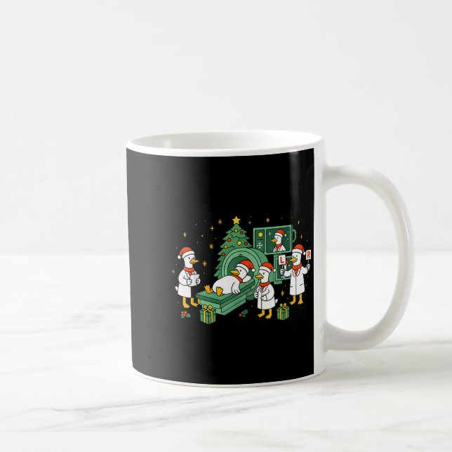 Radiology Funny Goose Ct Scan Christmas Xray Nurse Kaffemugg (Höger)
