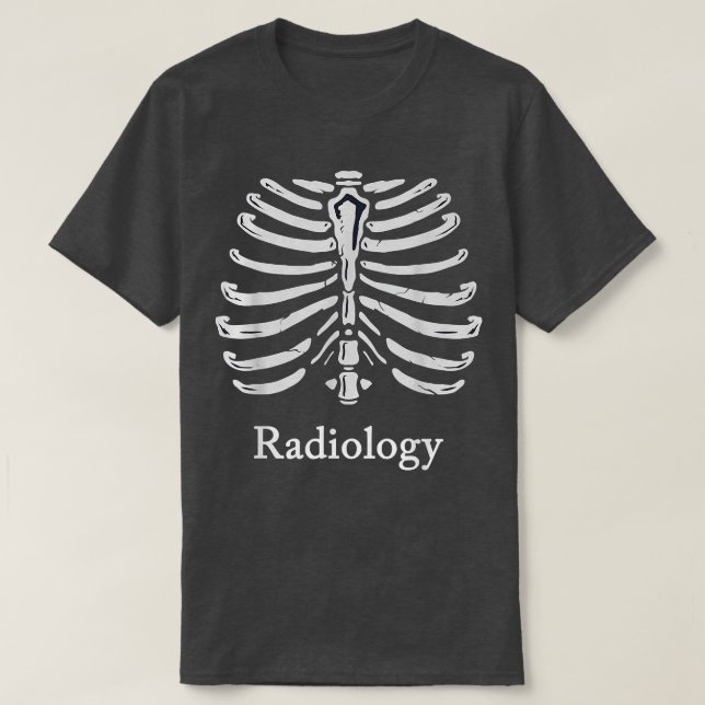 Radiology Human Chest Skeleton Funny XRay Rad Tech T Shirt (Design framsida)