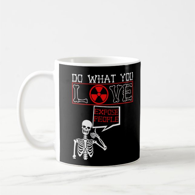 Radiology Humor Skeleton Xray Radiolog Kaffemugg (Vänster)
